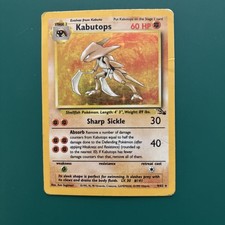 1999 kabutops pokemon card value Kabutops 1999 Fossil #24/62 1st Edition Price Guide