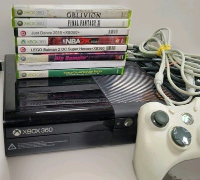 XBOX 360 E 250 GB 20+ Digital Games 8 Physical Games Corded Controller & Cables