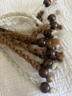 Vintage 1980’s Macrame Plant Hanger - Handmade - Off White & Brown  — photo 3