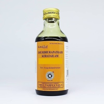 Kottakkal Dhurdhurapatradi Keratailam 200ml | Herbal Supplement For Hair Fall |