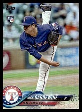 2018 Topps Update Rainbow Foil #US188 Nick Gardewine Texas Rangers Rookie