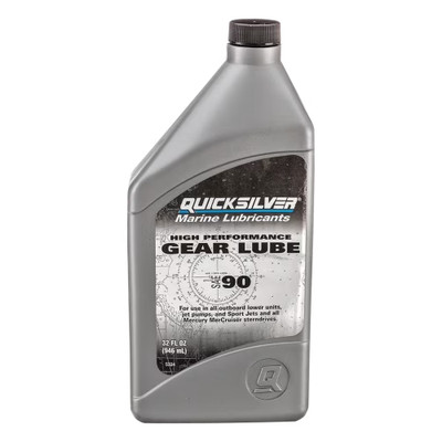 Mercury Quicksilver High Performance Marine 8M0222065 1qt. Gear Lube Oil SAE 90
