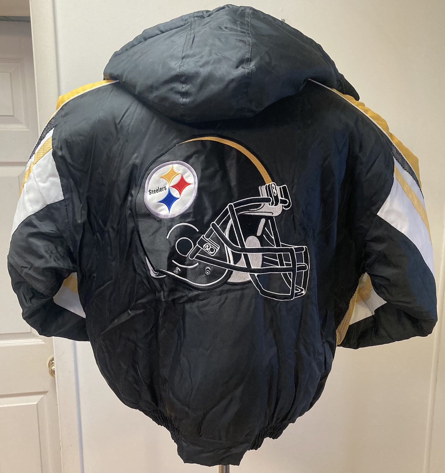 VTG Pittsburgh Steelers Reversible Jacket Mens XXL Pro Player NFL