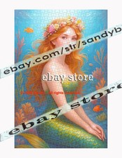 1000 piece jigsaw puzzle Coral Garden Mermaid fantasy ocean iron