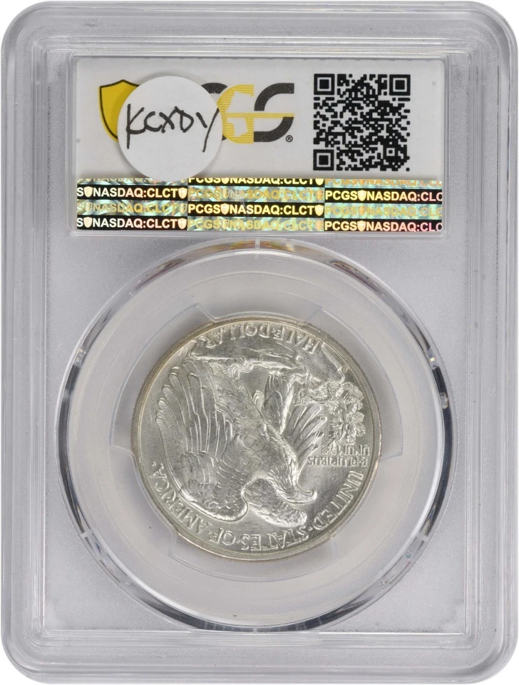1938-D Walking Liberty Silver Half Dollar MS64 PCGS (CAC) - Image 2 of 4