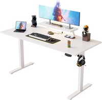 HöHenverstellbarer Schreibtisch Mit Verstellbarem MonitorstäNder Arbeitsplatz