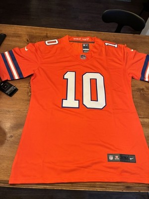 Bo Nix #10 Denver Broncos Orange Stitched Jerseys size large
