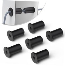 Starlink Wall Grommets 3/4 Inch Rubber Wall Bushing Grommet for 6 PCS Black