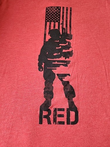 Damen T-Shirt Grunt Style Remember Everyone Deployed ROT XXLARGE XXL 2XL - Bild 9 von 10