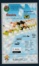 TICKET Czech Republic - Japan 28.8.2004 Friendly match in Prague - football
