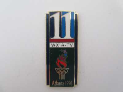 Press MEDIA Pin ATLANTA 1996 Olympia WXIA TV Medien TV OLYMPICS