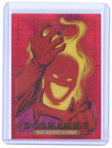 2024 DORMAMMU UD MARVEL '92 MASTERPIECES PLATINUM #27 RED PRISM /492!!