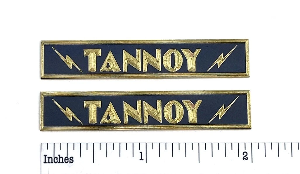 Stickers Logo Tannoy Prestige - Doré, Pour Enceintes Westminster, Kingdom, Royal - Autocollants