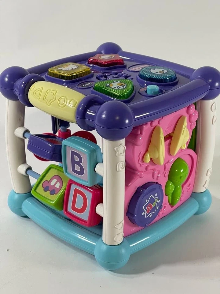 VTech Busy Learners Activity Cube Interactive Toy with Engaging Sound - WORKING - Image 3 of 4
