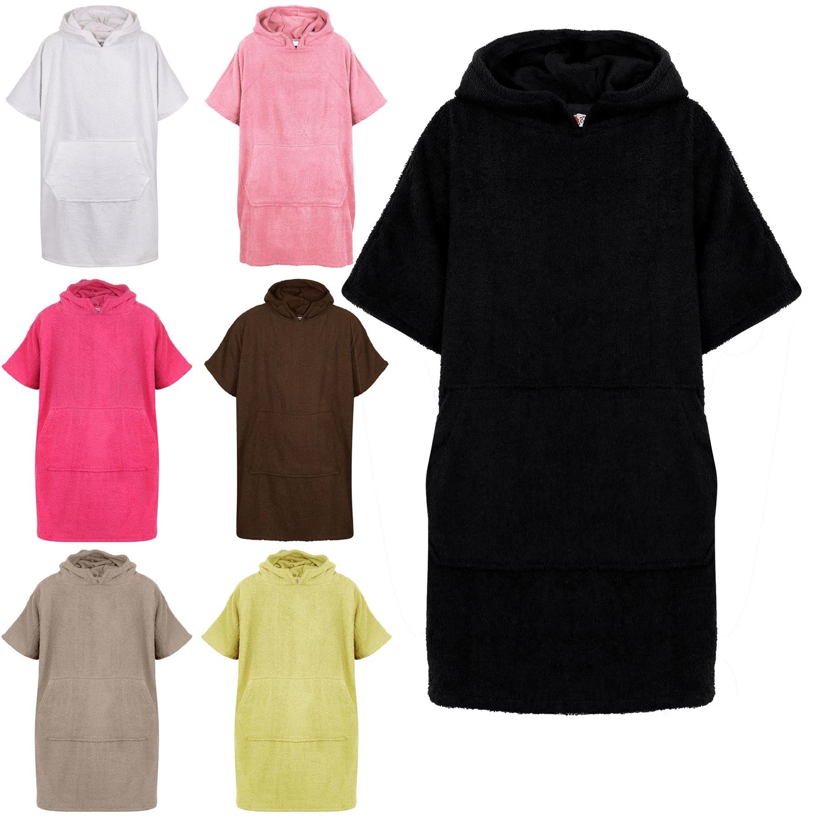 Adults Towel Poncho Bathrobe Soft Beach Bath Swim Robe Ladies Gents Mens Gift
Opens in a new window 