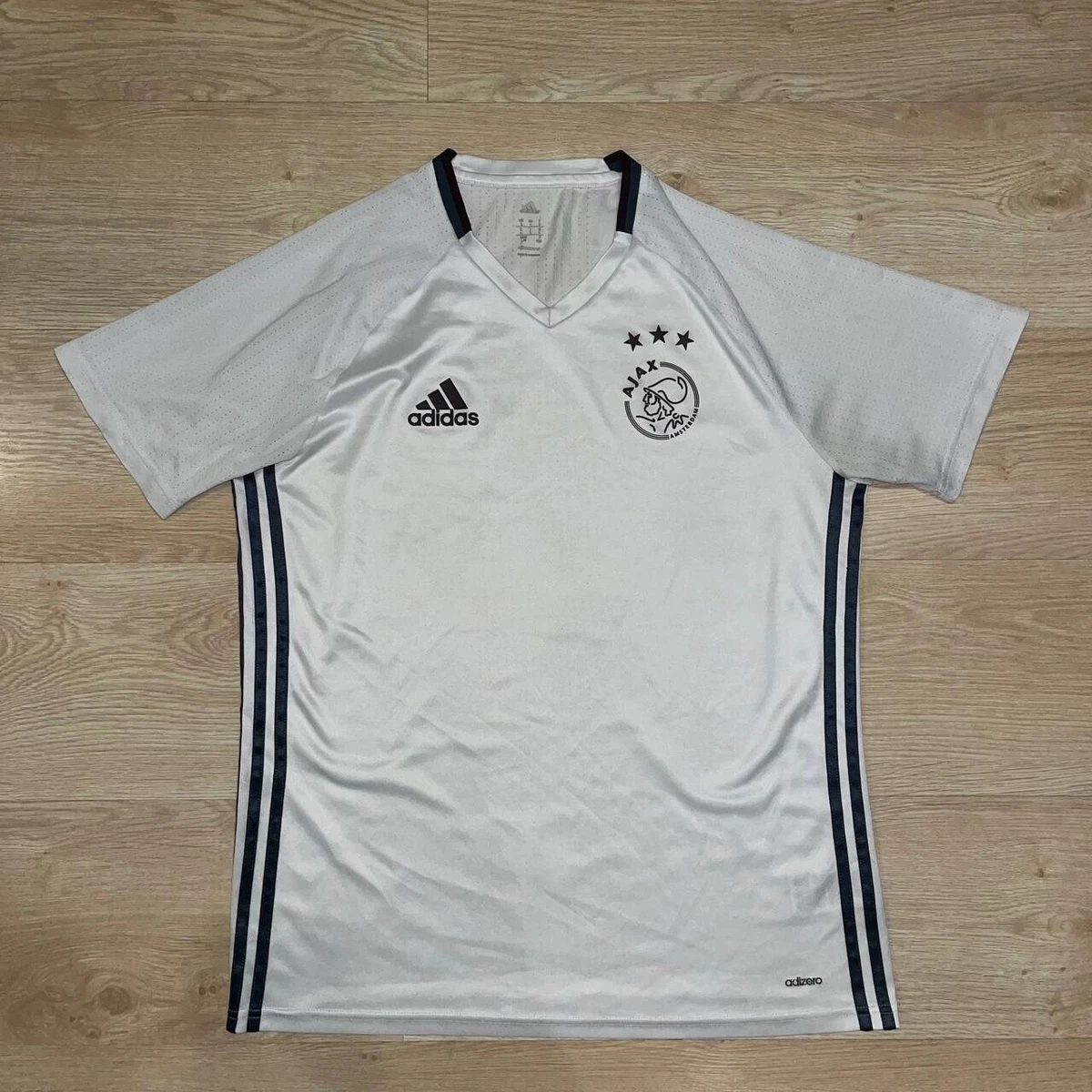 Fielmente lanzadera en frente de AJAX AMSTERDAM ADIDAS ADIZERO 2016/2017 FOOTBALL TRAINING JERSEY SIZE “L”  AP1099 | eBay