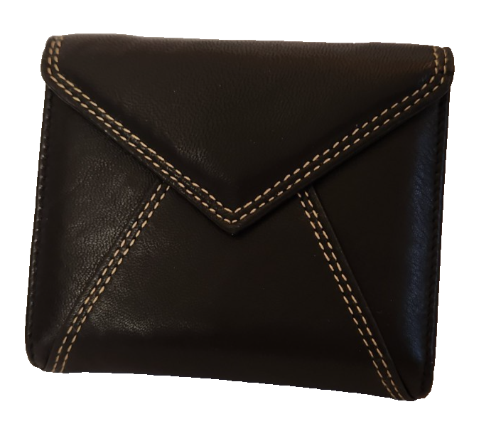 Buxton Womens Black Bifold Leather Wallet New without tags