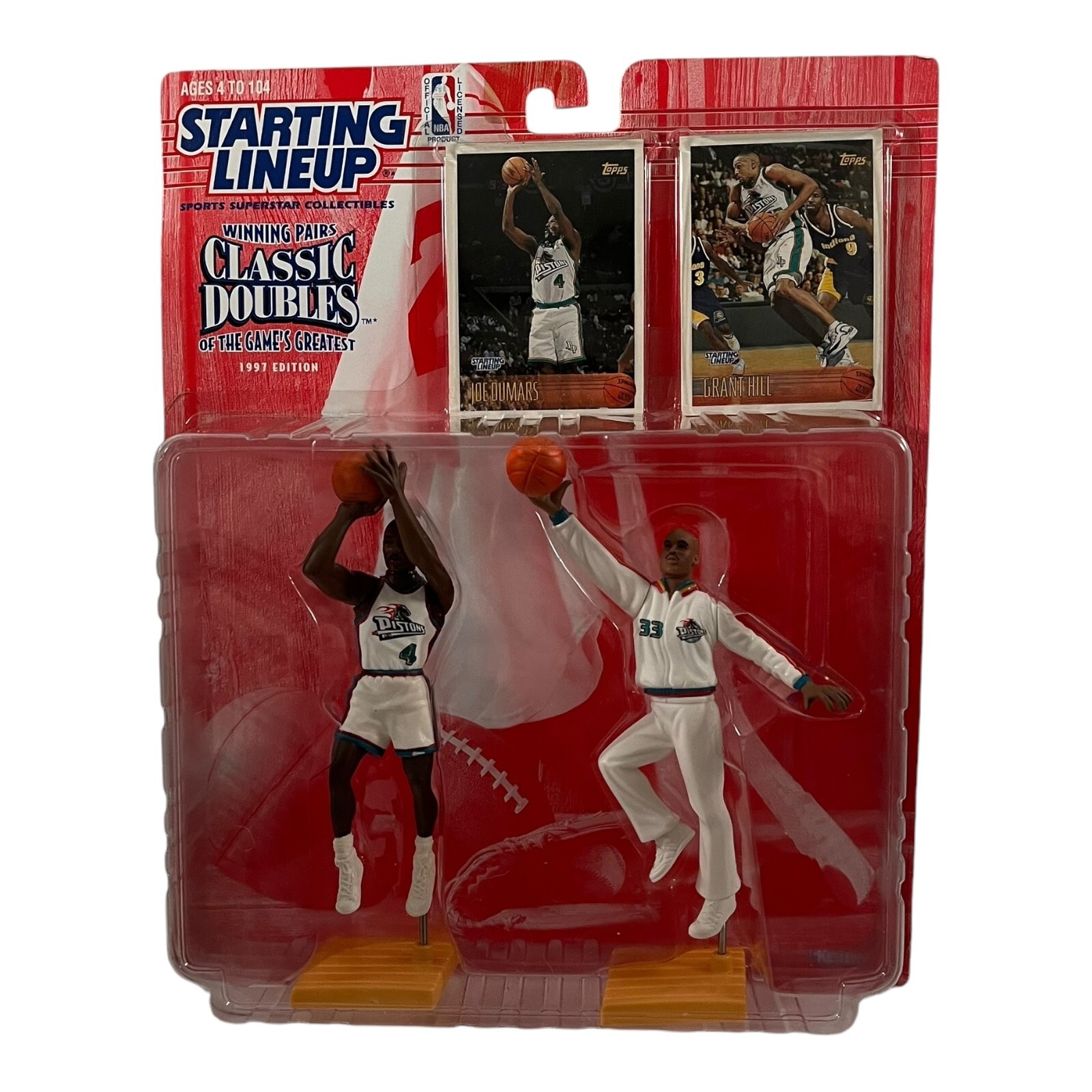 1997 NBA SLU Classic Doubles Joe Dumars Grant Hill Action Figures