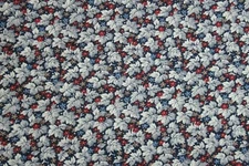 VIP Cranston Print Works Fabric 100% Cotton FAT QUARTER Leaves Flowers Blue Red