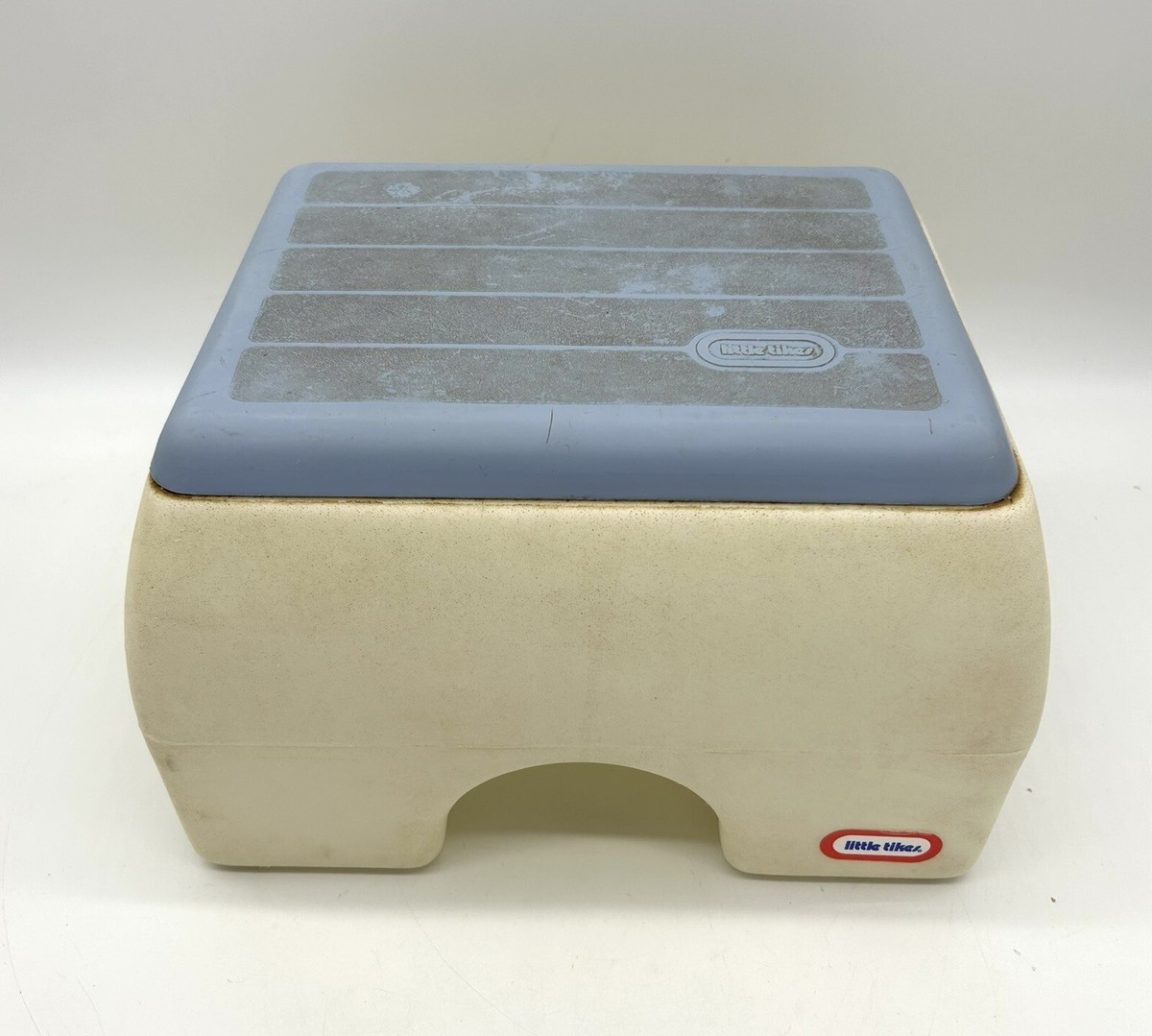 スツール Little Tikes Kids stool Made in USA Vintage 1985 Little Tikes Kids Blue & White Step Stool Made In USA
