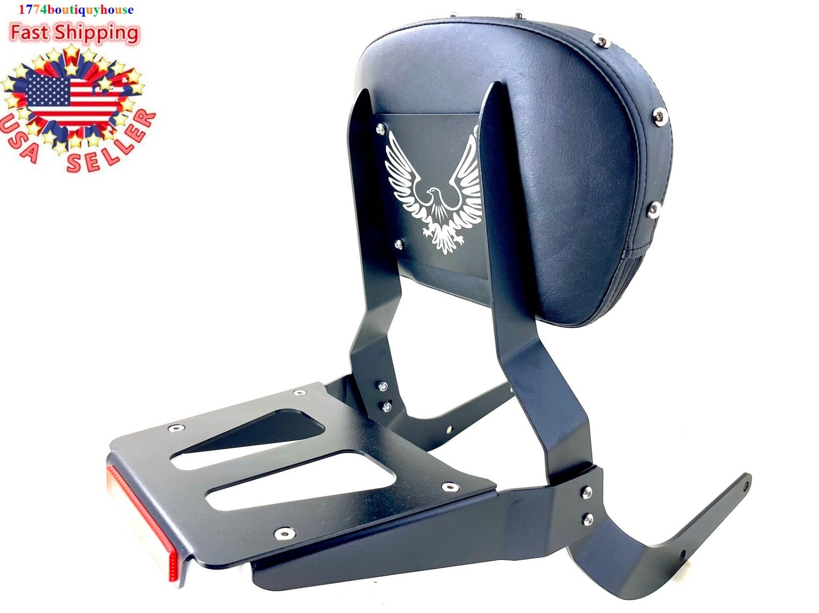 NEUF portebagages noir STUD Sissy Bar Kawasaki Vulcan VN1600 Mean Streak Classic eBay