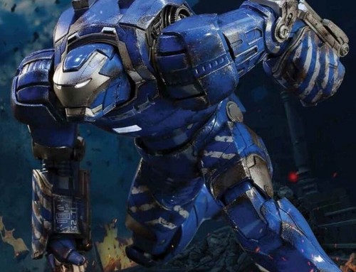 Figura de acción Iron Man Mark38 modelo escala 1/12 súper caja de aleación luz móvil nueva - Imagen 10 de 18
