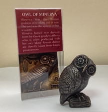 Roman Owl Of Minerva Mini Statue (W)