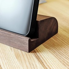 Wooden Cell Phone Stand - Walnut