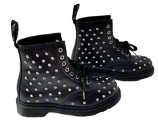 Botas DR DOC MARTENS 1460 STUD WANAMA Cuero Tachonado Talla 5, ¡NUEVAS EN CAJA!