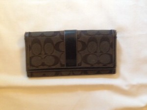 coach coated canvas signature parker top handle bolsa