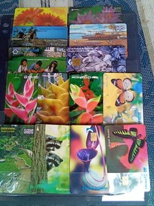 14 Malaysian Used Phone Cards - Depicting Nature
