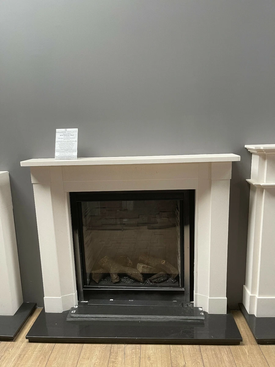 56 Fireplace Surround LIMESTONE Arts ,EX DISPLAY fireplace mantel | eBay