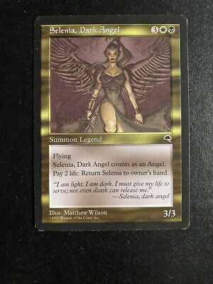mtg black angel cards MTG - LP / MP 2x Selenia, Dark Angel - Tempest - Reserved List