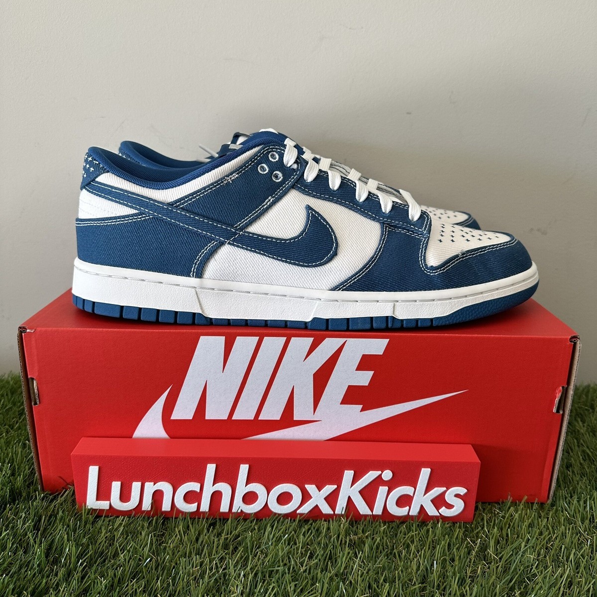 Nike Dunk Low Retro SE • Sashiko • Industrial Blue • Size 14