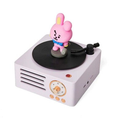 BTS BT21 Cooky TURNTABLE BLUETOOTH SPEAKER Xmas Gift New with Box