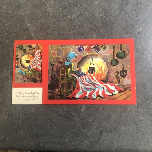 Spirit of Our Times Postal Card Betsy Ross & The American Flag Postcard