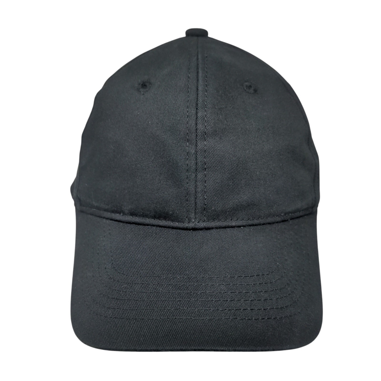 George Strapback Hat Solid Black OSFA Adjustable … - image 1