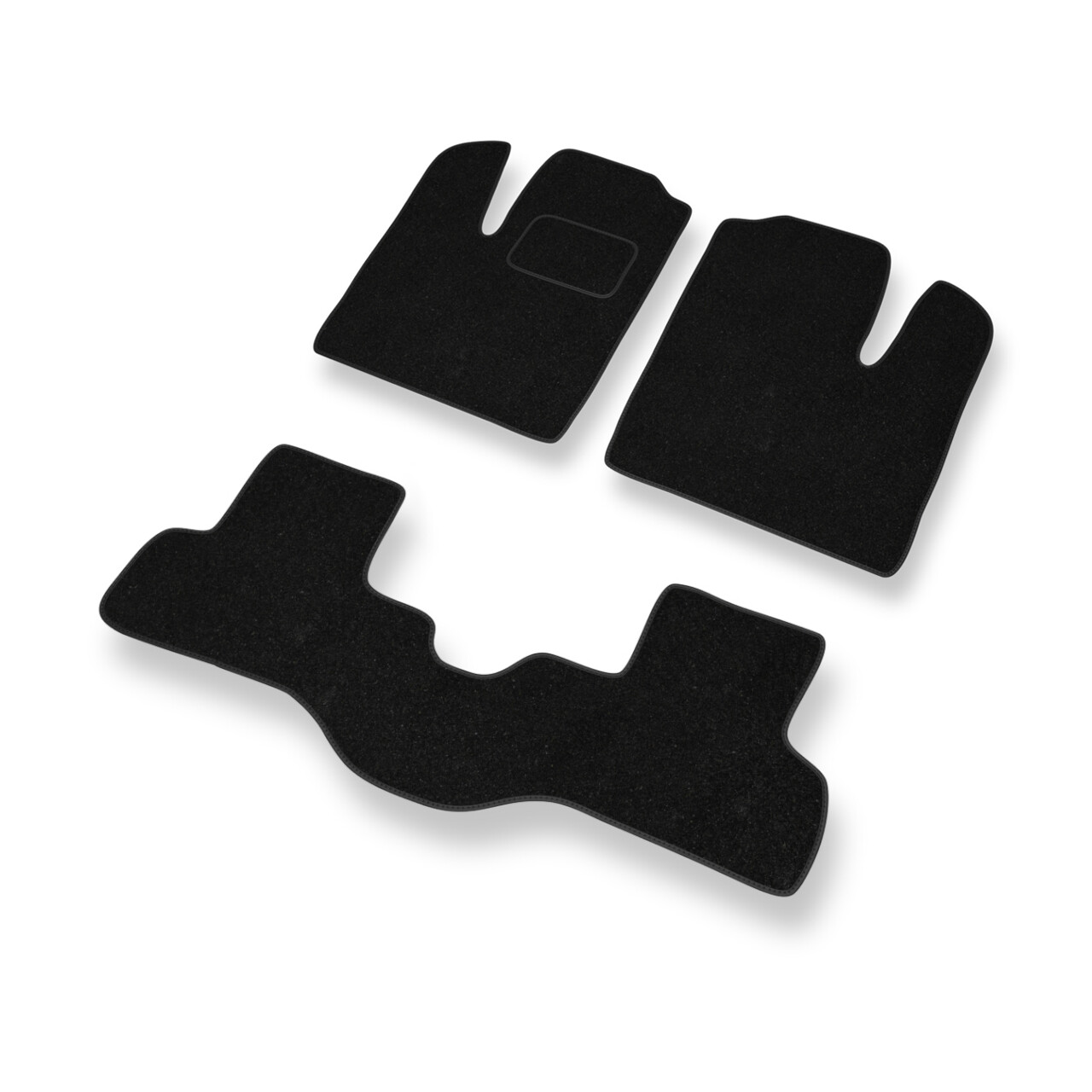 Tappetini in feltro per Fiat Doblo I (2000-2011) - tappeti auto neri