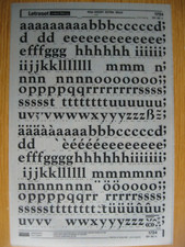 1 x Letraset Lower Case GOUDY EXTRA BOLD  60pt 15.2mm Sheet 1724   (bb)