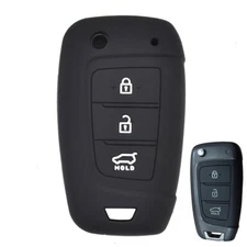Silicone Remote Key Fob Cover Case For  Hyundai Kona Tucson Azera i30 i40 2018 -