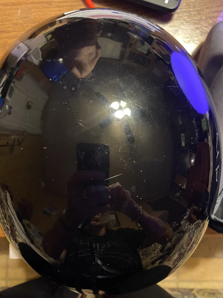 black Harley Davidson half helmet DOT Certified With Carrying Bag Size Large - Image 2 of 4