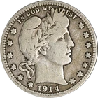 1914-D Barber Quarter