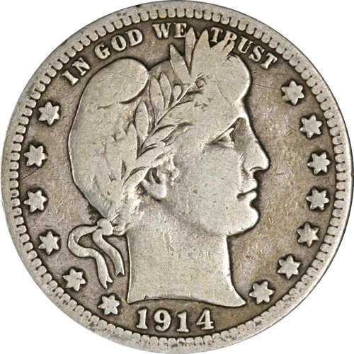 1914-D Barber Quarter
