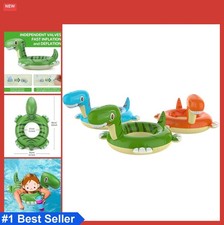 Inflatable Dinosaur Pool Float 22 Inch for Kids Ages 3-6 Swimming Ring Beach