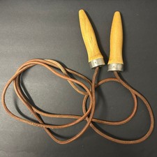 Vintage Leather Wood Unbranded Jump Rope Brow...