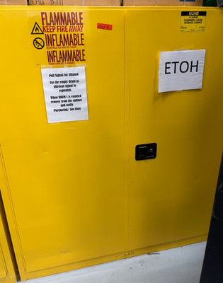 ULINE H-3686M 110 Gallon Flammable Liquid Drum Storage Cabinet 2x 55 Gal