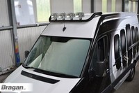 Dach Lichtleiste Schwarz + Spot Lampe FüR Volkswagen Crafter 2017 + Edelstahl