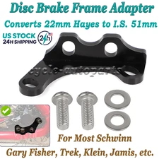 Disc Brake Frame Adapter Convert 22mm Hayes to I.S. 51mm For Schwinn Trek Klein