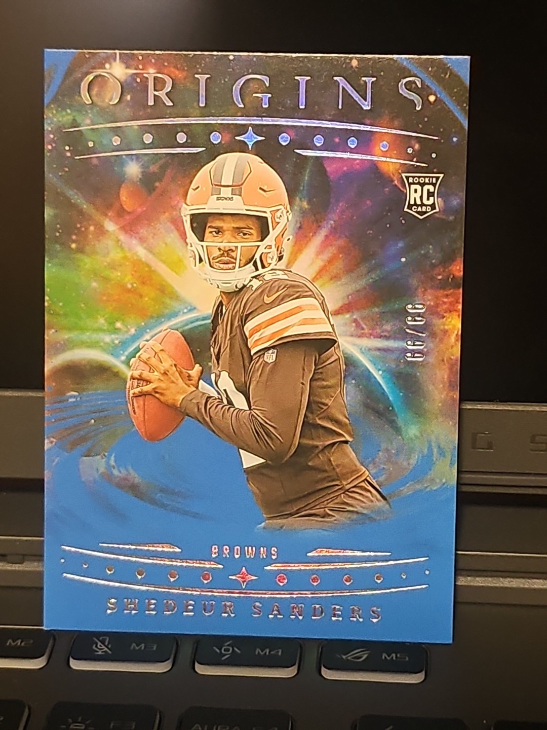 2025 Panini Origins - Rookie Shedeur Sanders #107 Blue /99 (RC)