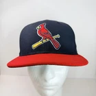 St Louis Cardinals Hat Cap Fitted Mens 7 1/4 Navy Red MLB Baseball New Era